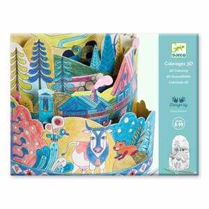 Djeco DJ08743 - Coloriages 3D Montagnes