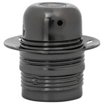 vidaXL Douilles de lampe 2 Pièces noir brillant E27