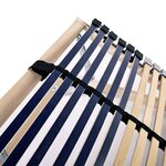 vidaXL Sommiers à lattes sans matelas 2 Pièces avec 42 lattes 90x200 cm