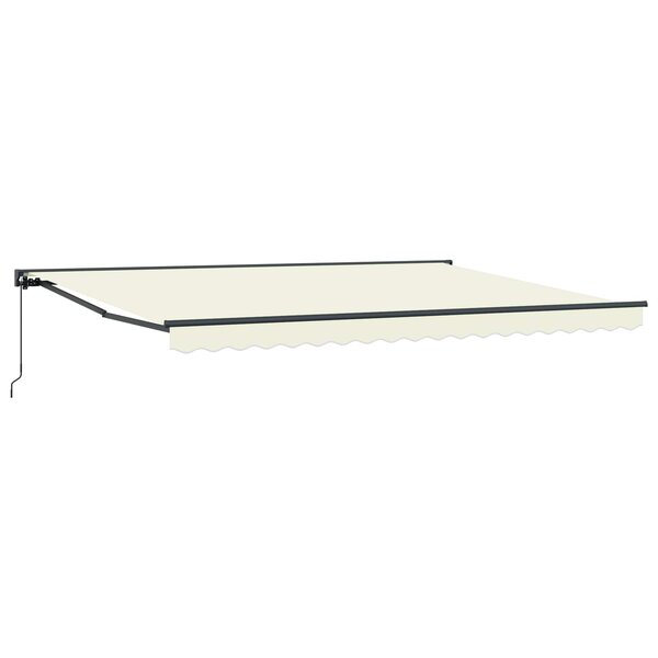 vidaXL Auvent rétractable manuel Crème 4 x 2 m