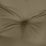 vidaXL Coussins de chaise à dossier bas lot de 6 taupe mélangé tissu