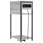 vidaXL Cabinet de chevet Gris Sonoma 41 x 28 x 76 cm Bois d'ingénierie
