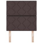 vidaXL Tête de Lit en Tissu Géométrique Marron foncé 80 cm tissu