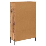 vidaXL Haut Armoire avec tiroir Corona Bois Ancien 69 5 x 31 x 115 cm