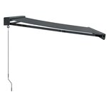 vidaXL Auvent rétractable anthracite 3x2 5 m tissu et aluminium