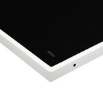 vidaXL Ensemble à manger de jardin avec coussins 9 Pièces blanc textilène