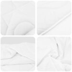 vidaXL Couette avec oreiller 2 Pièces Blanc Microfibre