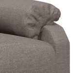 vidaXL Fauteuil inclinable Taupe Tissu