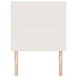 vidaXL Tête de lit Crème 100 cm Tissu en velours côtelé