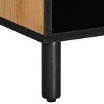 vidaXL Meuble TV marron 100x33x46 cm bois massif de manguier