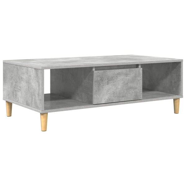 vidaXL Table basse Gris béton 103 5 x 60 x 35 cm Bois d'ingénierie