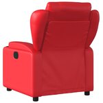 vidaXL Fauteuil inclinable électrique Rouge Similicuir
