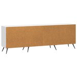 vidaXL Meuble TV Blanc brillant 150 x 31 x 50 cm Bois d'ingénierie