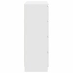 vidaXL Buffet blanc 80x35x99 cm bois d’ingénierie