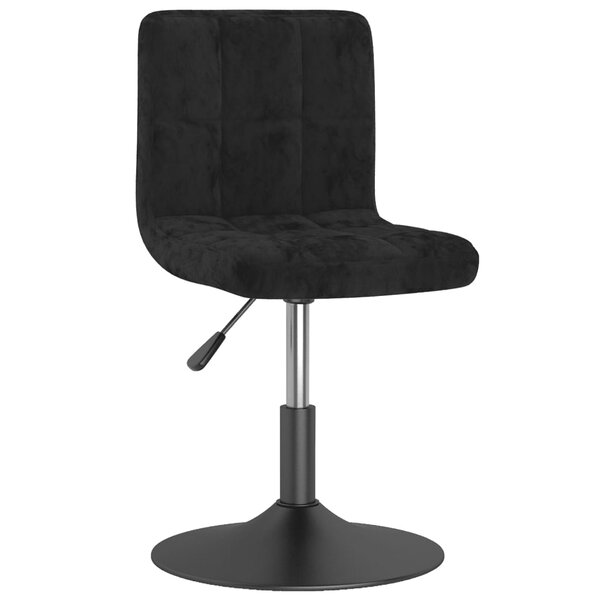 Vidaxl tabouret de bar pivotant noir velours