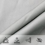 vidaXL Voile d'ombrage gris clair 4x3 m 100  polyester oxford