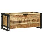 vidaXL Table basse 90x50x38 cm en bois de manguier massif