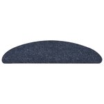 vidaXL Tapis d'escalier autocollants 5 pièces 56 x 17 x 3 cm Bleu Demi-rond