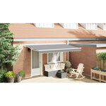 vidaXL Cadre de auvent Blanc 4 x 2 m