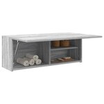 vidaXL Armoire murale de bain sonoma gris 80x25x30cm bois d'ingénierie