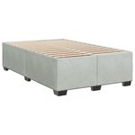 vidaXL Cadre de lit sans matelas gris clair 120x200 cm velours