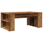 vidaXL Table basse vieux bois 102x55x42 cm bois d'ingénierie