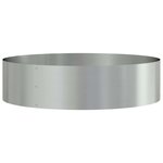 vidaXL Cache-pot de jardin Argent 80 x 80 x 20 cm Acier galvanisé