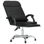Fauteuil de massage inclinable de bureau informatique étude similicuir noir 02_0025417