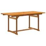 vidaXL Ensemble à manger de jardin 5Pièces bois d'acacia solide textilène