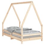 vidaXL Cadre de lit pour enfant 80x160 cm bois de pin massif