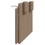 vidaXL Coussin de tête de lit Viana cappuccino 140 cm similicuir