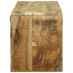 vidaXL Meuble TV 100x32x36 cm Bois Massif Mangue