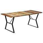 vidaXL Table de salle à manger 180x90x76cm Bois de récupération solide