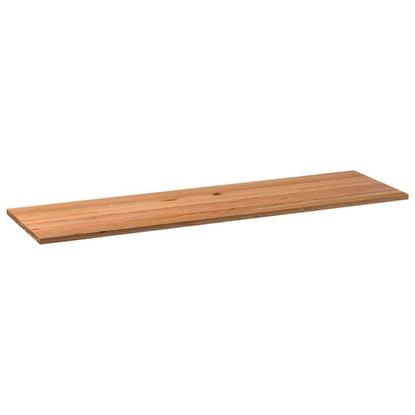 vidaXL Dessus de table marron clair bois chêne massif rectangulaire