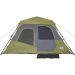 vidaXL Tente familiale 10 personnes vert libération rapide imperméable