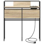 vidaXL Tête de lit de rangement Chêne sonoma 100 cm Bois d'ingénierie