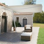 vidaXL Auvent automatique sur pied 450x350 cm Crème
