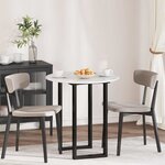 vidaXL Plateau de table Blanc brillant 70 x 70 x 1.5 cm