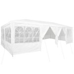 vidaXL Tente de fête Blanc 800 x 400 x 266 cm Polyéthylène