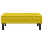 vidaXL Banc Jaune 113x57x39 cm en Velours