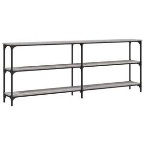 vidaXL Table console sonoma gris 200x29x75 cm bois d'ingénierie