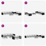 vidaXL Ensemble de canapés d'extérieur 8 pc Naturel