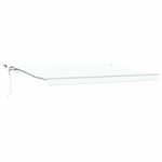 vidaXL Auvent Rétractable Blanc 450 × 300 cm Polyester et métal