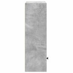 vidaXL Bibliothèque gris béton 31x24x77 cm bois d'ingénierie