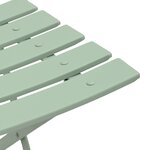 Chaises de jardin pliantes vidaXL 2 Pièces menthe claire en acier