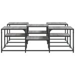 vidaXL Table basse sonoma gris 121x121x40 cm bois d'ingénierie