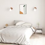 vidaXL Table de chevet Blanc 40x30 5x40 cm Bois de pin massif