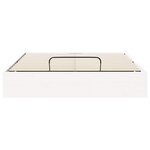 vidaXL Cadre de lit ottoman avec rangement Blanc 140 x 190 cm
