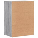 vidaXL Buffets 2 Pièces sonoma gris 59x39x80 cm bois d'ingénierie