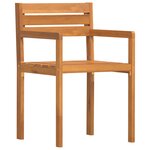 vidaXL Chaises de jardin 4 pièces 50x53x80 cm Bois massif Acacia